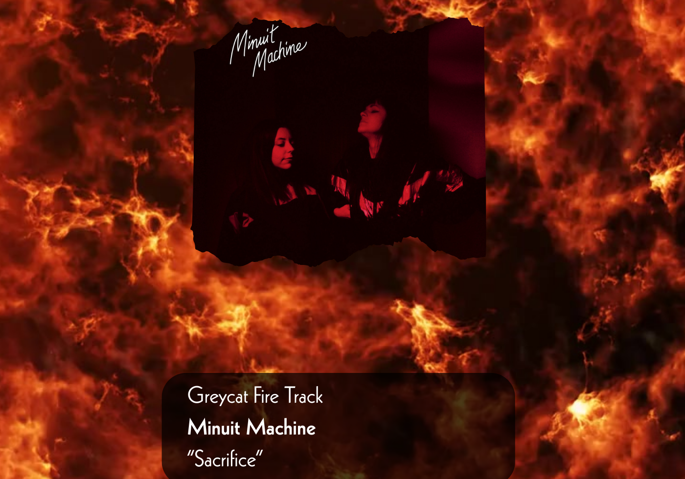 Fire Track: Minuit Machine “Sacrifice” from Infrarouge