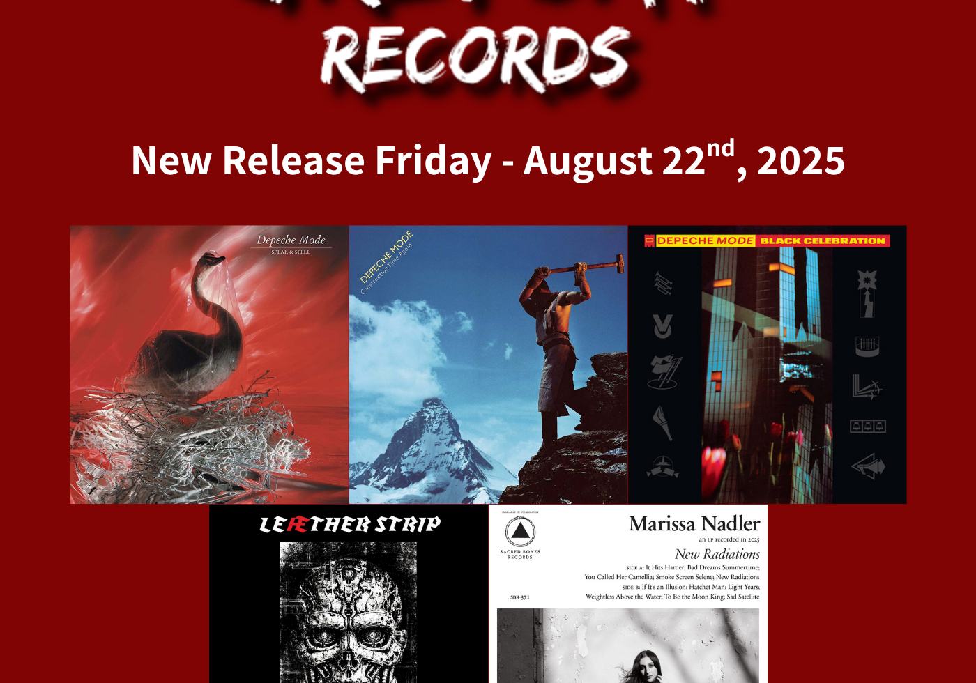 New Release Friday - August 22nd, 2025