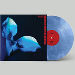 Album cover for Bambara - Birthmark with vinyl record sliding out of jacket with a blue and black cover featuring a cloudy blue design.