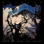 Album cover with abstract design and text 'Bauhaus Burning from the Inside'
