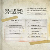 Album cover for 'The Screaming Gun Demos ' by Black Rebel Motor Cycle Club featuring a tape label design.