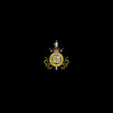 Album cover for 'This Is Capital Punishment' by Capital Punishment featuring a decorative emblem with a crown and crossed swords on a black background