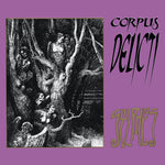 Album cover with black and white illustration and text on a purple background