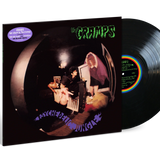 Album cover featuring image of band as seen through a peep hole.