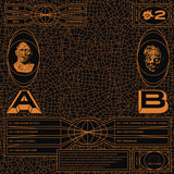 Dark album cover with gold text and graphics on a black background