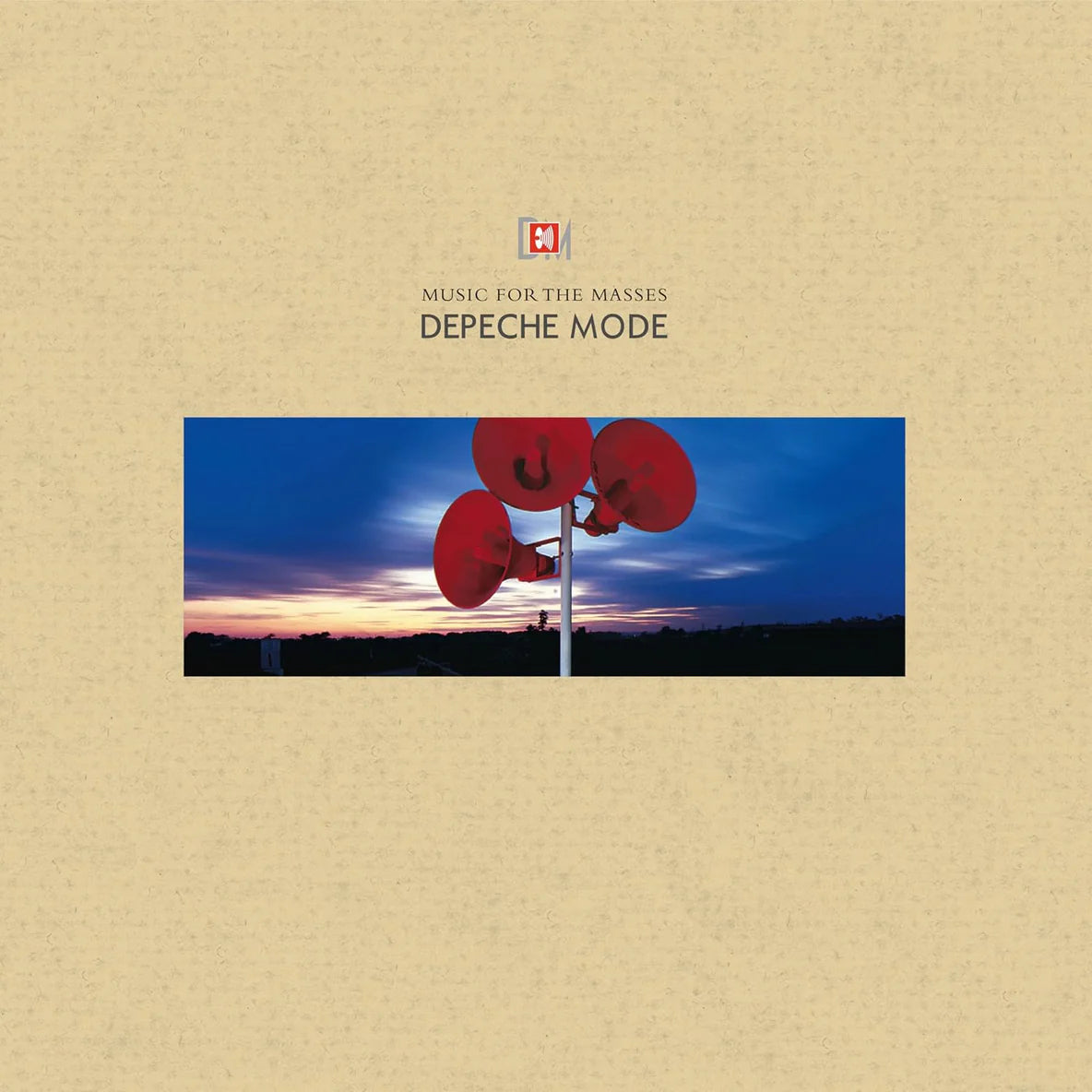 Album cover of Depeche Mode's 'Music for the Masses' with red balloons against a blue sky.