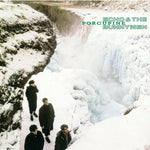 Cover with three people walking through a snowy landscape for Echo & The Bunnymen's 'Porcupine' album.