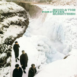 Cover with three people walking through a snowy landscape for Echo & The Bunnymen's 'Porcupine' album.
