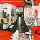Album cover for Einsturzende Neubauten's Alles-Wieder-Offen featuring an abstract design with bell object in foreground.