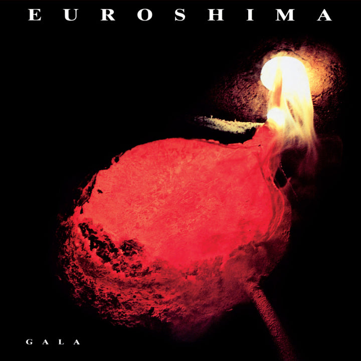 Album cover for 'Euroshima' by Gala with a red and black design.