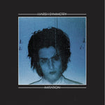 Album cover for 'Imitation' by Harsh Symmetry with a person's face in blue tones and text 'Harsh Symmetry' and 'Imitation' on a black background.