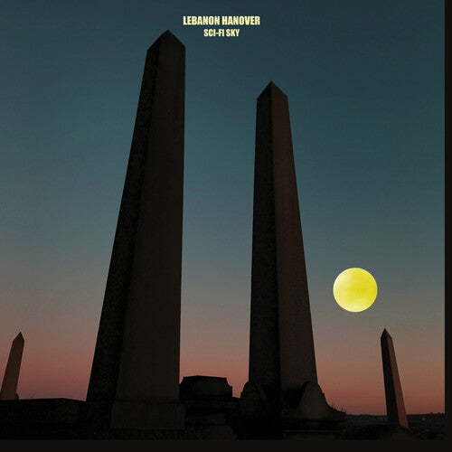 Album cover with obelisks and a moon, featuring 'Lebanon Hanover Sci-Fi Sky' text.