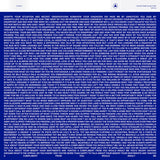 Album coer for Lust For Youth's self-titled with a text message on a blue background with a visible brand logo.
