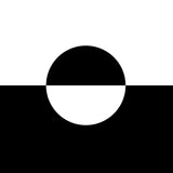 Album cover for Molly Nilsson's 'Zenith' featuring black and white circle design on a white background