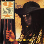 Album cover with a person holding bars, featuring the title 'Goodbye Horses' and the name 'Q Lazzaruss'.
