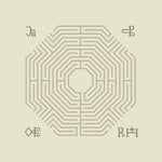 Album cover for Ritual Howl's "Virtue Falters" with a geometric design with maze-like pattern on a beige background