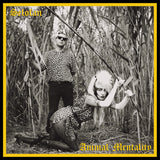 Album cover for Selofan's 'Animal Mentality' with two people in leopard print outfits in a grassy field, featuring the text 'Selotan' and 'Animal Mentality'.