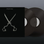 She Past Away - X (Limited Edition) album cover with a pair of crossed scissors on a black background and 2 black vinyls.