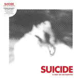 Album cover for 'Suicide: A Way of Life Rarities' with a black and white abstract design.