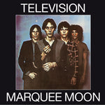 Album cover of 'Marquee Moon' by Television with four band members.