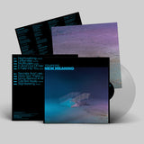 Vinyl record with cover and disc on a gray background