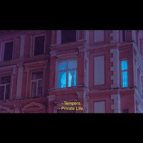 Album cover for Tempers - Private Life showing a building facade on a black background.