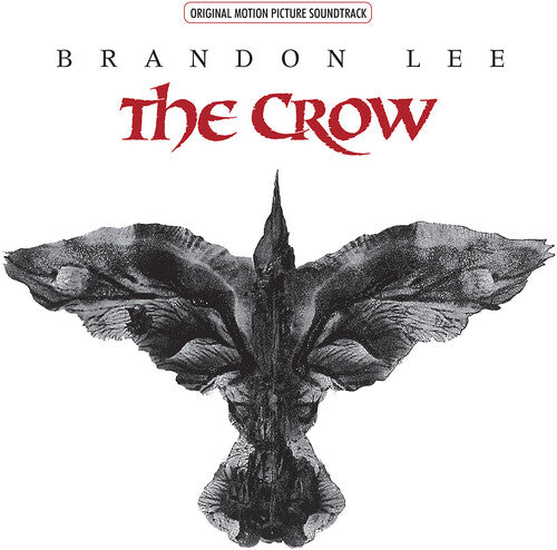 Album cover for 'The Crow' original motion picture soundtrack featuring a stylized crow illustration.