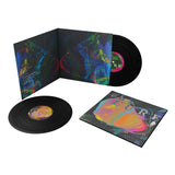 The Cure - Mixes Of A Lost World album cover for 'The Cure' with colorful abstract design, 2 black vinyl albums and insert.