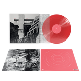 The KVB - Tremors red vinyl record with black and white album front cover, back cover and insert. 
