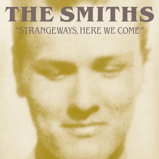 Album cover for 'Strangeways, Here We Come' by The Smiths with a blurred face and text overlay.