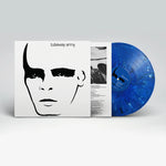 Tubeway Army self titled album cover  showing vinyl record with blue disc 