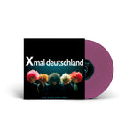 Vinyl record with a black cover featuring colorful hair styles and 'X mal deutschland' text.